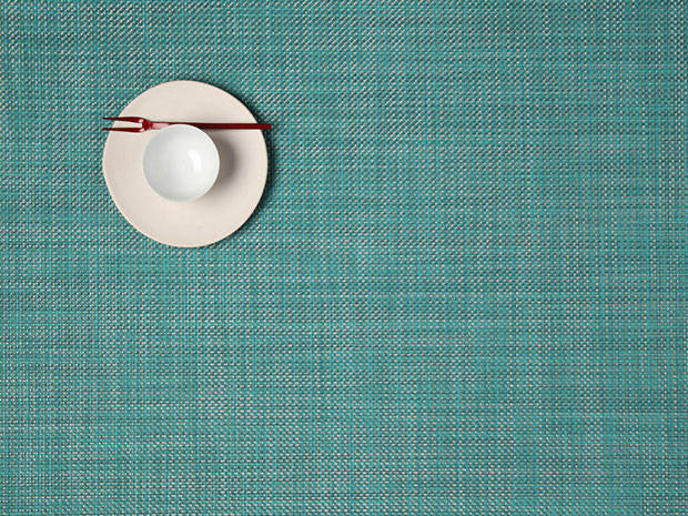 Mini Basketweave placemat by Chilewich, Turquoise